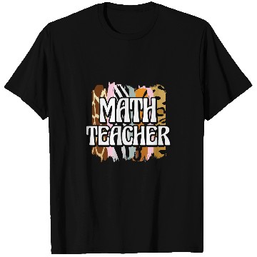Discover Math Teacher Leopard Print T-Shirts