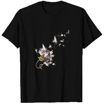 Discover Floral Dog Lover Flower Cute Dandelion Border Collie T-Shirts
