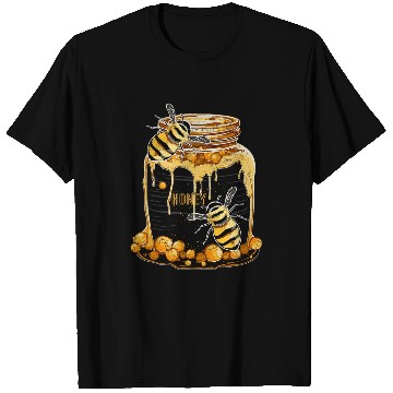 Discover Honey Jar With Honey Bees Beekeeping T-Shirts