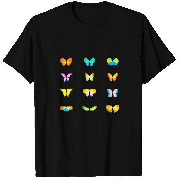 Discover Modern Abstract Butterfly Insect Animal Pattern Art T-Shirts