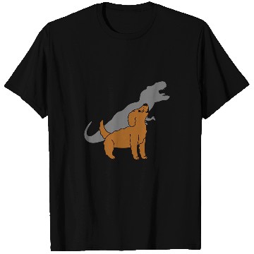 Discover Howling TRexs Dinosaur Goldendoodle Dog T-Shirts