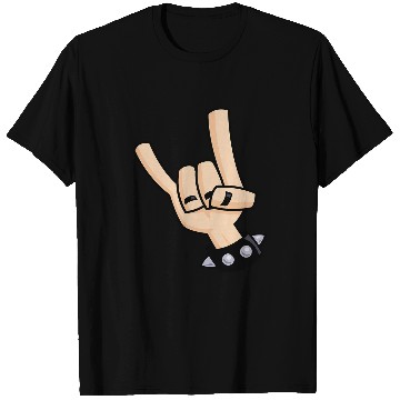 Discover Heavy Metal Devil Horns Hand Sign T-Shirts