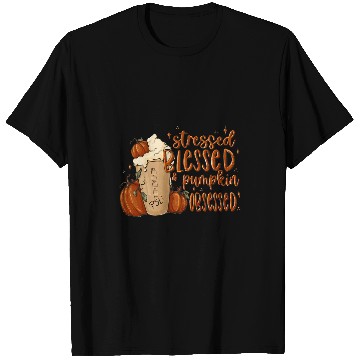 Discover Turkey Day   Stressed Blessed Pumpkin Spice Obsessed T-Shirts