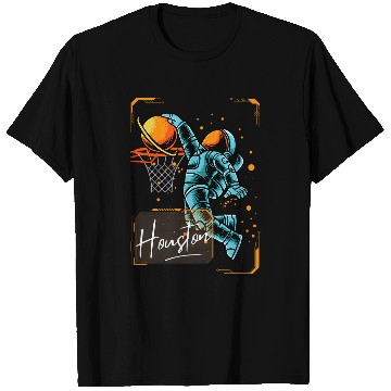 Discover Houston Space Dunk Astronaut T-Shirts