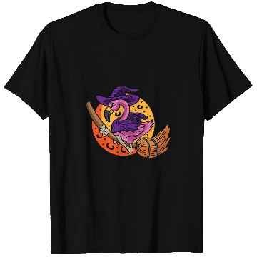 Discover Flamingo Witch Magician T-Shirts