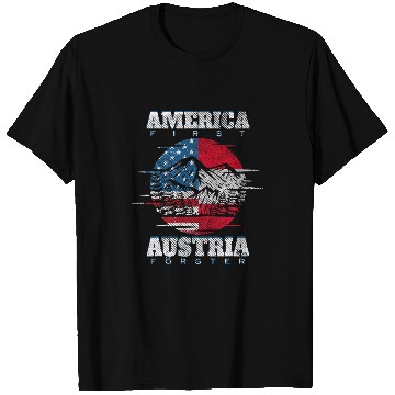 Discover Funny America First Austria Forest Meme Gift T-Shirts