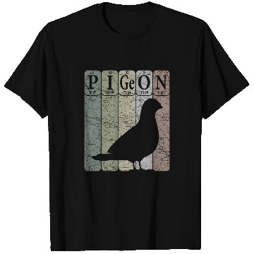 Discover Pigeon Periodic Table Elements Birdwatching Ornithology 21 T-Shirts