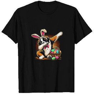 Discover Dabbings Easter Bunny Saint Bernard Dog T-Shirts