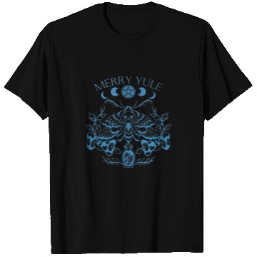 Discover Merry Yule vintages Butterfly Winter Solstice Goth Holiday T-Shirts