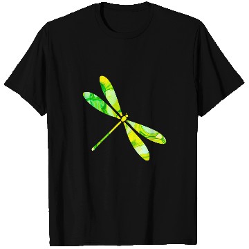 Discover Pretty Green and Yellow Dragonfly T-Shirts