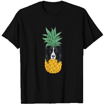 Discover Funny Border Collie pineapples Dog T-Shirts