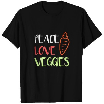 Discover Peace Love Veggies Vegetable T-Shirts
