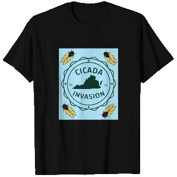 Discover Virginia Cicada Invasion 2 T-Shirts