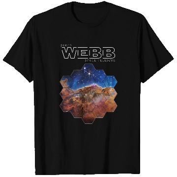 Discover NASA James Webb Space Telescope JWST Science Fan Art T-Shirts