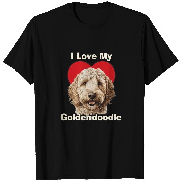 Discover I Love My Goldendoodle Puppy Dog T-Shirts