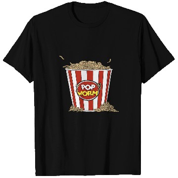 Discover Pop Worm Horror Popcorn Basket T-Shirts