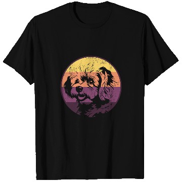 Discover Minimalist Sunset Bichon Frise T-Shirts