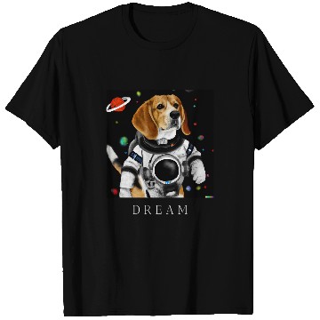Discover Funny Beagle Dog creative astronaut Pet Owner T-Shirts