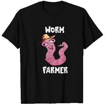 Discover Worm Farmer Sweat Worm Farm Composting Red Wiggler Worm T-Shirts