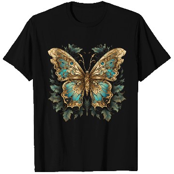 Discover vintages Cottagecore Butterfly Moth With Flowers T-Shirts