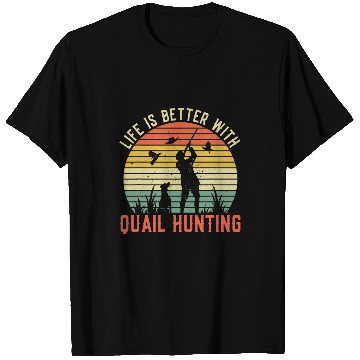 Discover vintages Small Bird Game Hunting And Quail Hunter T-Shirts