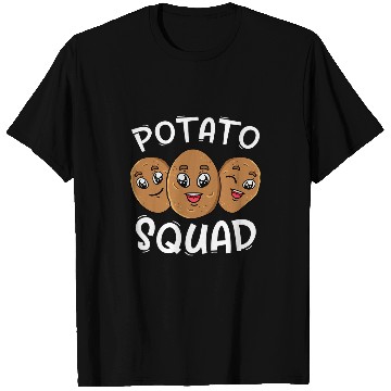 Discover Potato Squad Tuber Lover Root Vegetable Tater Eaters T-Shirts