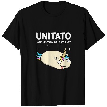 Discover Unitato Unicorns Potato Funny Vegetable Fries Chips Graphic 3 T-Shirts