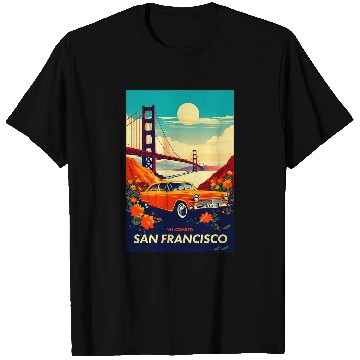 Discover San Francisco vintages Travel Design T-Shirts