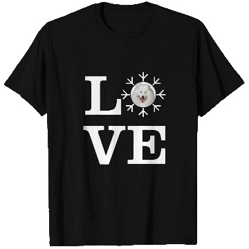 Discover Dog Samoyed Love Snowflake Dog Samoyed T-Shirts