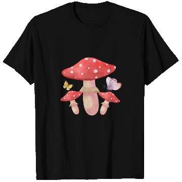 Discover Mushrooms and Butterflies T-Shirts
