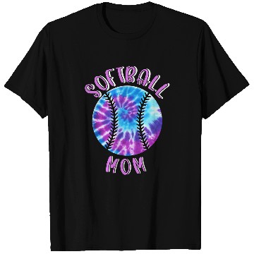 Discover Softball Mom Purple Daze Tie Dye T-Shirts