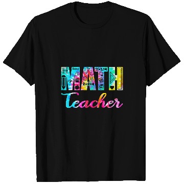 Discover Tie Dye Math Teacher Mathematics Teacher Life Funny Math T-Shirts