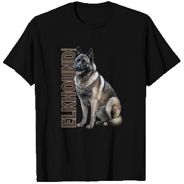 Discover Norwegian Elkhound Watercolor T-Shirts