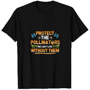 Discover Protect the Pollinators Butterfly Bat Bees Moth T-Shirts