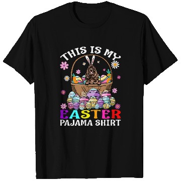 Discover this is my easter pajama cocker spaniel bunny eggs T-Shirts