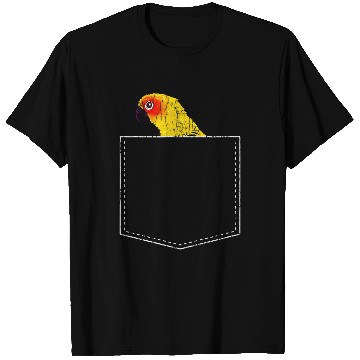 Discover Pocket Parrot Funny Birds Watching Owner Watcher Graphic T-Shirts