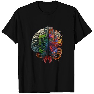 Discover Human Robot AI Computer Brain T-Shirts