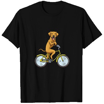 Discover Rhodesian Ridgeback Dog With Bike T-Shirts