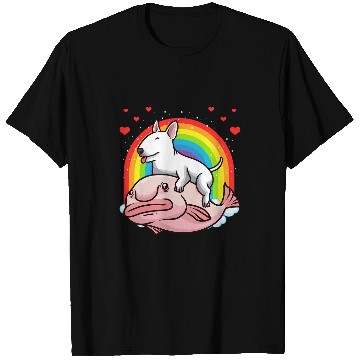 Discover Miniature Bull Terrier Dog With Blobfish T-Shirts