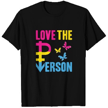 Discover Pansexual Pride Flag Affirmation Butterfly Pan Symbol Quote T-Shirts