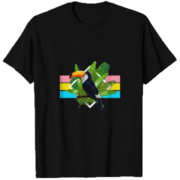 Discover Retro Toucan Bird Design T-Shirts