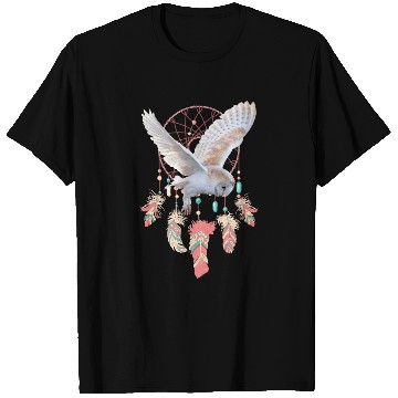 Discover Native American Dreamcatcher Owl Boho Spiritual Dream T-Shirts