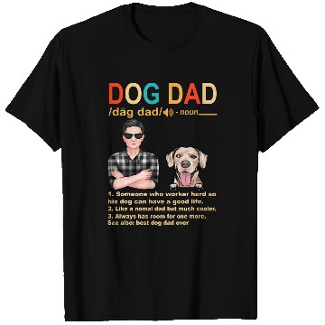 Discover Rhodesian Ridgeback Dog Dad Definition For Daddy Fathers Day T-Shirts