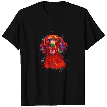 Discover Funny Watercolor German Shorthaired Pointer For Dog Owners T-Shirts