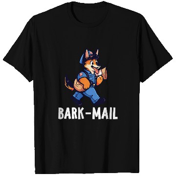 Discover German Shepherd Barkmail Funny Dog Mailman T-Shirts