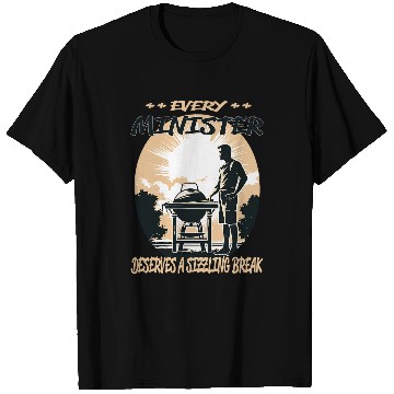 Discover Minister Funny BBQ Chef or Grill Fun T-Shirts