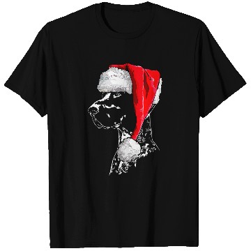 Discover Funny German Shorthaired Pointer Santa Christmas dog mom T-Shirts