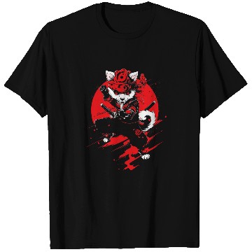 Discover Pomchi Dog Ninja Samurai Japanese Transformation Cute T-Shirts