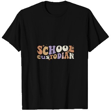 Discover School Custodian Appreciation Back To School Janitor Worker T-Shirts