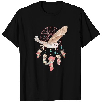 Discover Native American Dreamcatcher Owl Boho Spiritual Dream 1 T-Shirts